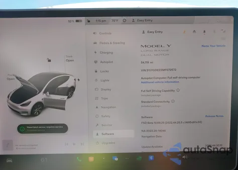 2021 Tesla Model Y Long Range Dual Motor All-Wheel Drive из США, поврежденный, VIN 5YJYGDEE5MF072572